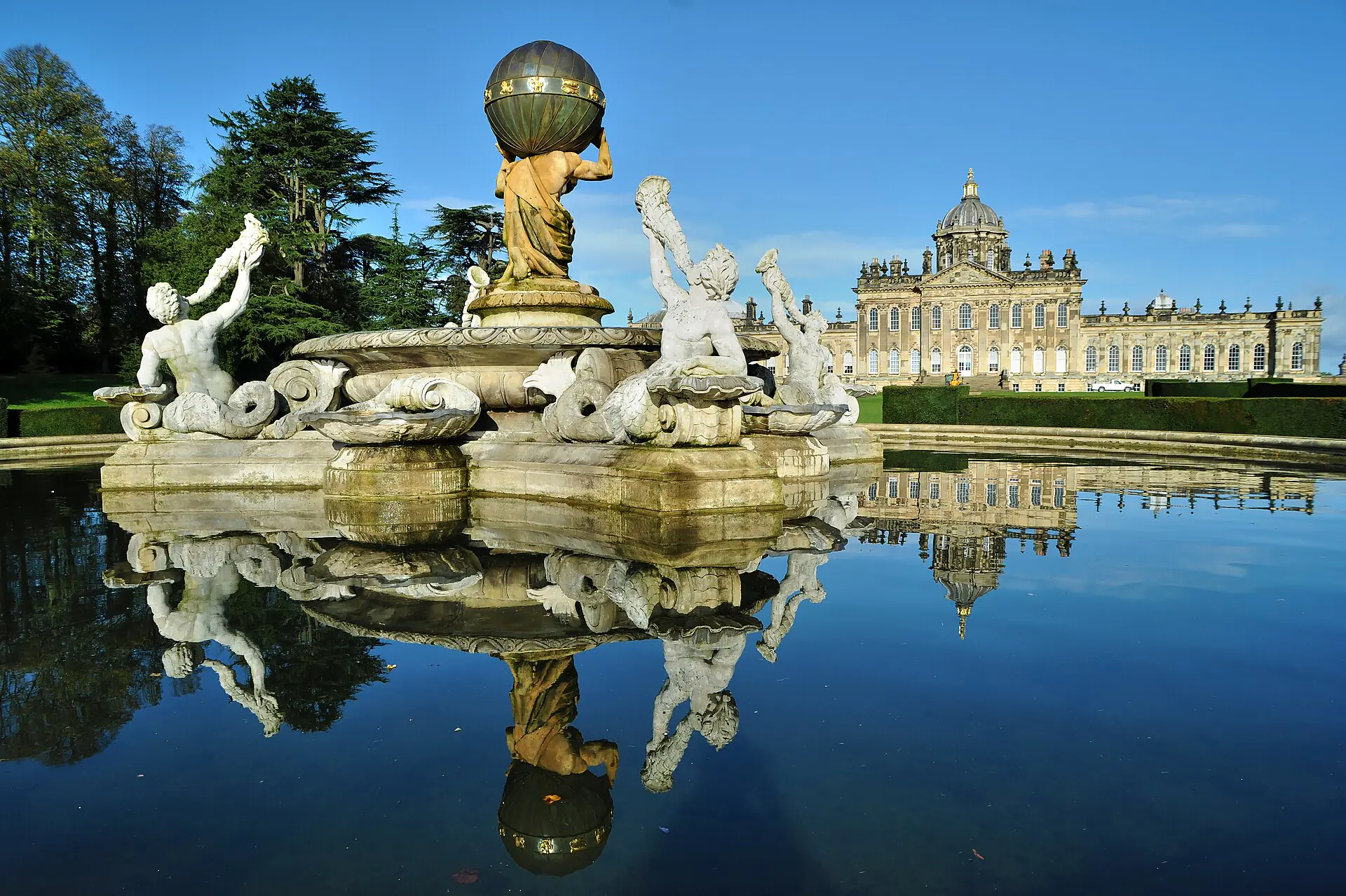 The Atlas Fountain before Castle Howard